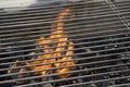 Closeup of a charcoal grill Royalty Free Stock Photo