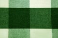 checkered green and black fabric texture Royalty Free Stock Photo