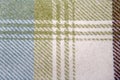 checkered green and blue fabric texture Royalty Free Stock Photo