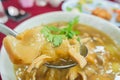 Closeup Chinese food Shark fin soup Royalty Free Stock Photo