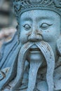Closeup Chinese giant stone statue