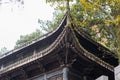 Closeup of Chinese temple eaves Royalty Free Stock Photo