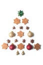 chirstmas tree concept with christmas decorative obje