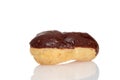 Closeup of a chocolate eclair Royalty Free Stock Photo