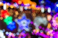 Christmas holiday festive glittering defocused colorful background with bokeh lights Royalty Free Stock Photo