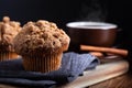 Closeup of a Cinnamon Muffin Royalty Free Stock Photo