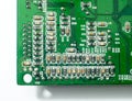 Closeup circuit board with electronic components Royalty Free Stock Photo