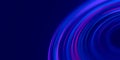 Closeup of circular data light speed flow. Abstract round digital data stream of quantum computing. Cyberspace of qubit