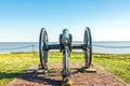 Civil War Cannon at Fort Sumter, South Carolina Royalty Free Stock Photo