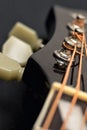 Closeup Classic Guitar Strings Royalty Free Stock Photo