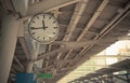 Closeup Clock at the sky-train station