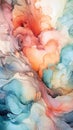 Closeup of a cloud of fluid, colored smoke. Design milk with vag Royalty Free Stock Photo