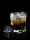 closeup of Cocktail black russian