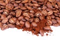 Closeup coffee beans Royalty Free Stock Photo