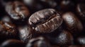 The Closeup Coffee Beans.AI generated image Royalty Free Stock Photo