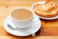 Closeup of coffee with milk Royalty Free Stock Photo