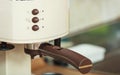 Closeup of coffeemaker. Royalty Free Stock Photo