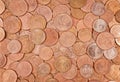 Closeup of coins group