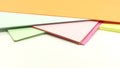 Closeup of colored sheets of paper Royalty Free Stock Photo