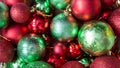 Colorful Christmas balls, abstract background. Royalty Free Stock Photo