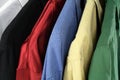 Closeup of colorful clothes Royalty Free Stock Photo