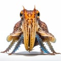 Closeup Of Colorful Cuttlefish On White Background Royalty Free Stock Photo