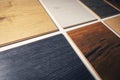 colorful laminate flooring samples Royalty Free Stock Photo