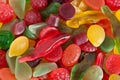 Closeup of colorful mix of candy