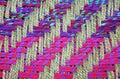 Closeup of a Colorful Woven Basket Royalty Free Stock Photo