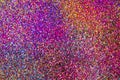 Closeup colourful glitters