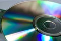 Closeup of a compact disc Royalty Free Stock Photo