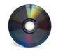 Closeup compact disc dvd cd white background Royalty Free Stock Photo