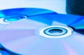 Closeup compact discs (CD/DVD) Royalty Free Stock Photo