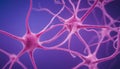 Closeup of Complex Neuron Cells Structure