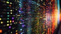 Closeup of a computer screen displaying lines of code and data integration algorithms conveying the complexity of