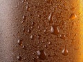 Closeup of condensation droplets on a glass surface Royalty Free Stock Photo