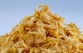 Closeup for corn flakes Royalty Free Stock Photo