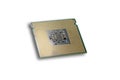 Closeup CPU Central Processing Unit or Microchip Computer isolated on white background with clipping path