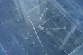 Closeup of cracked ceramic tiles on a floor surface. Royalty Free Stock Photo