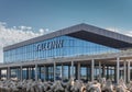 Closeup, Cruise ship Terminal of Tallinn, Estonia Royalty Free Stock Photo