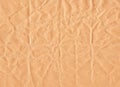 Closeup crumpled grunge brown paper texture background. Brown paper sheet board with space for text ,pattern or abstract backgroun