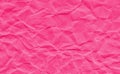 Closeup crumpled grunge pink paper texture background. Pink paper sheet with space for text ,pattern or abstract background.