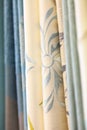 Closeup of curtain sample