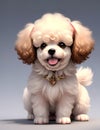 Closeup Cute baby dog isolated.young puppy