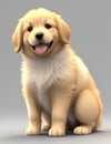 Closeup Cute baby dog isolated.young puppy