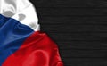 Closeup of Czech Republic flag