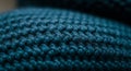 Closeup of Dark Blue Knitted Fabric Texture Royalty Free Stock Photo