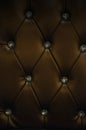 Closeup dark brown sofa leather texture Royalty Free Stock Photo