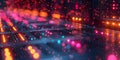Closeup of a data center server rack with glowing lights symbolizing processing of vast amounts of