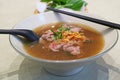 Delectable Beef Pho, a Popular Vietnamese Noodle Soup Royalty Free Stock Photo